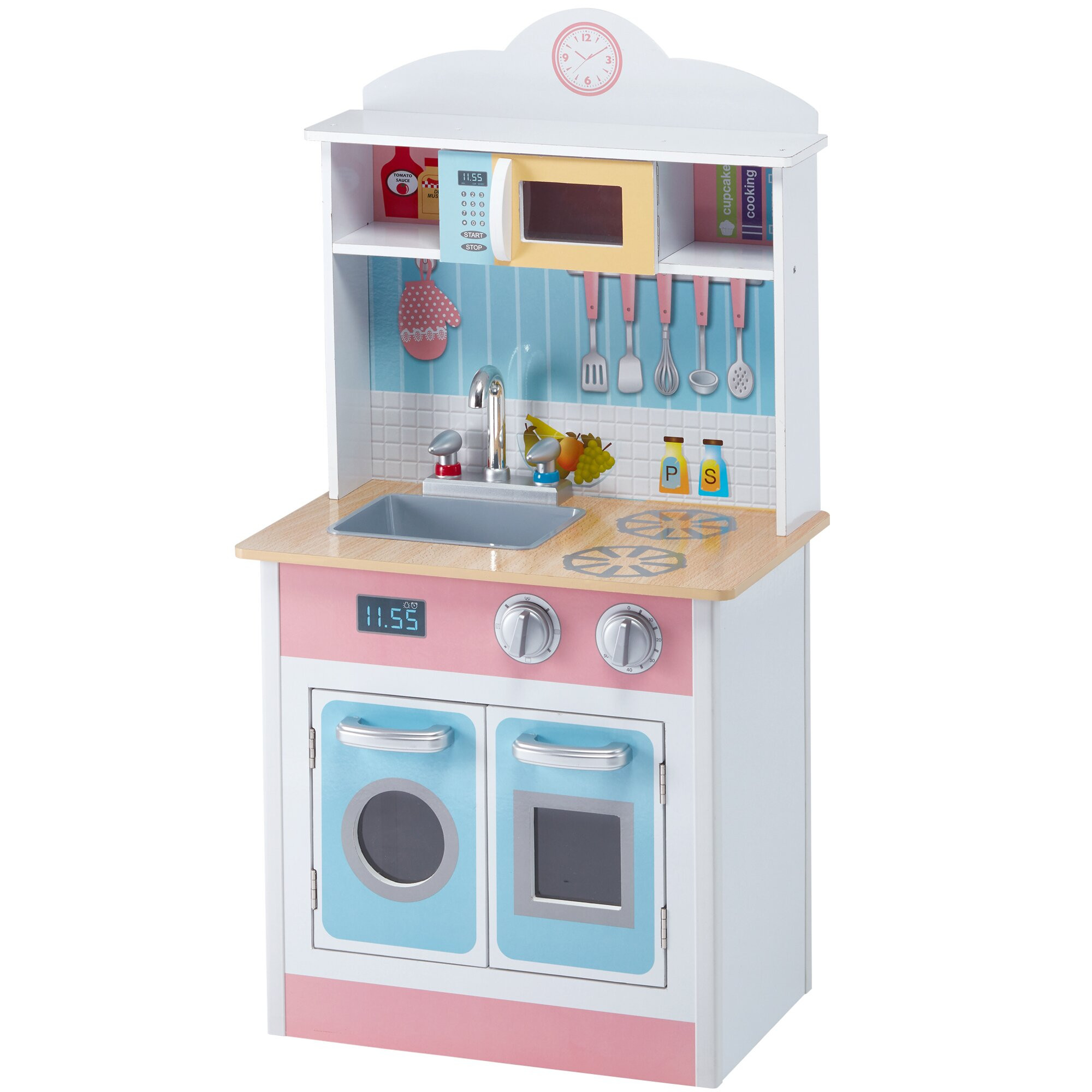 Small Play Kitchen
 Teamson Kids My Little Chef Pastel Small Play Kitchen