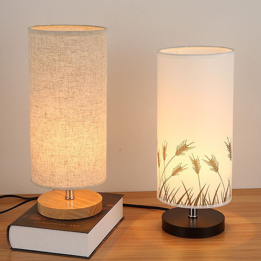 Small Table Lamp For Bedroom
 Fashion Modern fabric art table lamp bedroom bedside lamp