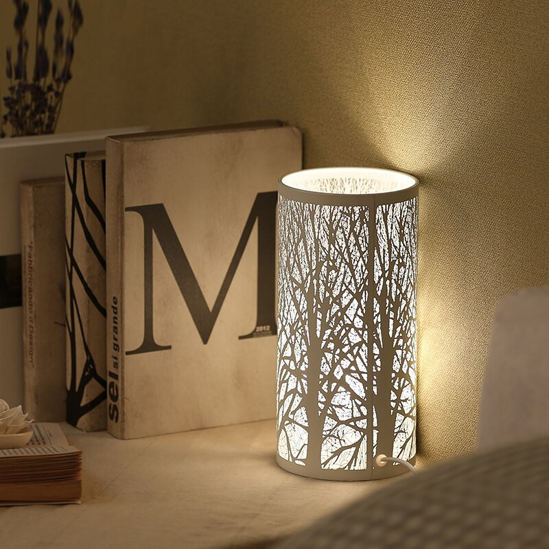 Small Table Lamp For Bedroom
 Forest Nordic small lamp bedroom modern minimalist table