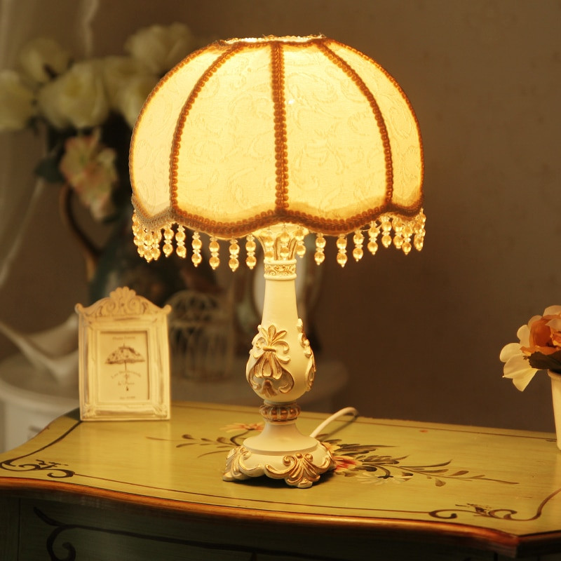 Small Table Lamp For Bedroom
 American European simple modern small table lamp garden