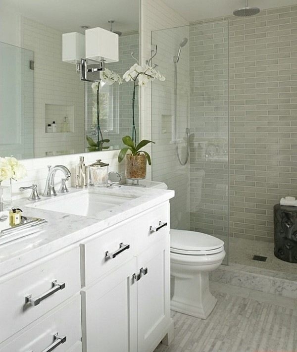 Small White Bathroom Vanity
 30 small bathroom designs – functional and creative ideas
