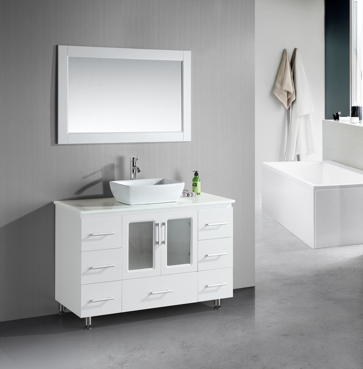 Small White Bathroom Vanity
 Small Bathroom Vanities With Vessel Sinks to Create Cool