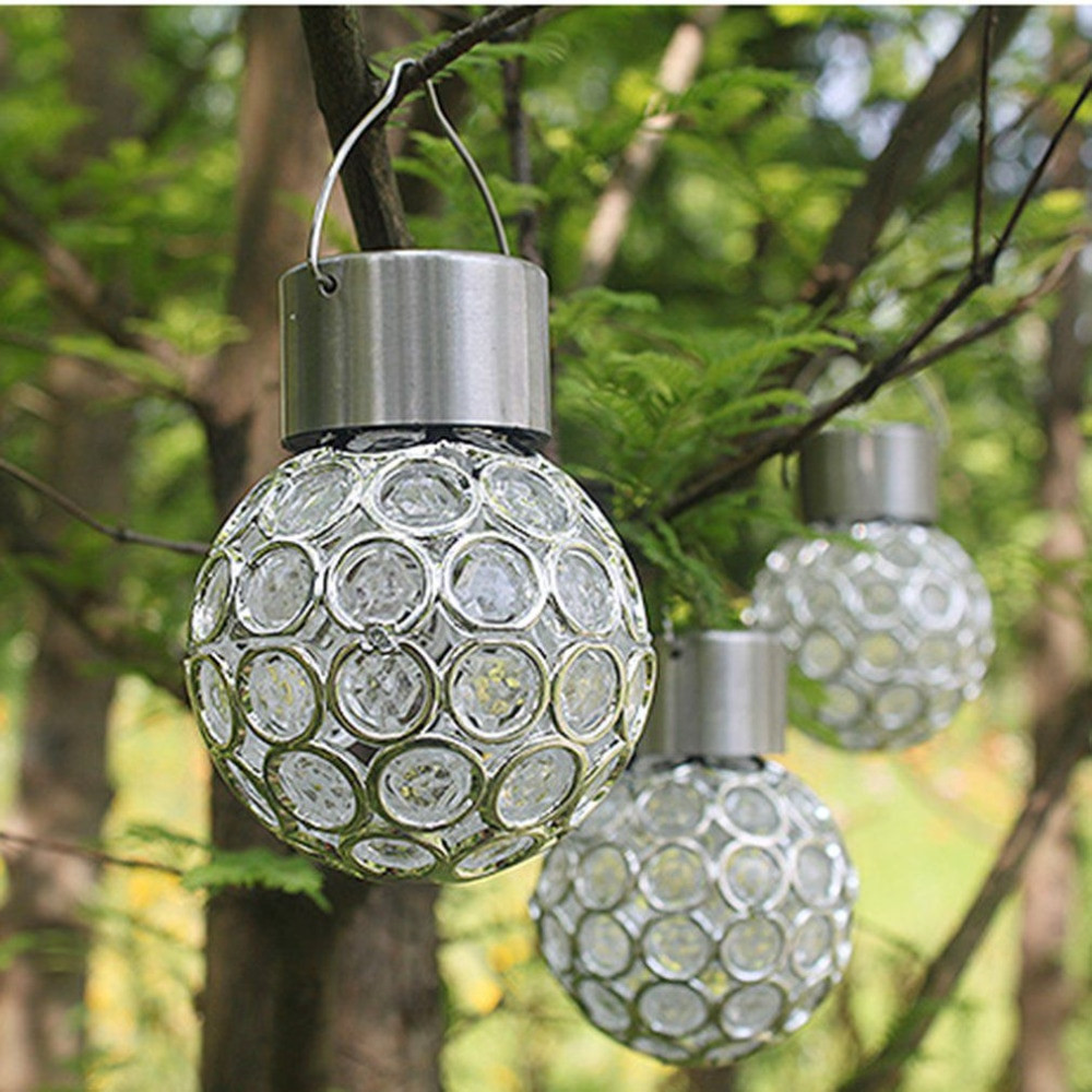 Solar Led Landscape Lighting
 Innovative Solar Ball Hanging LED Lamp Outdoor Color