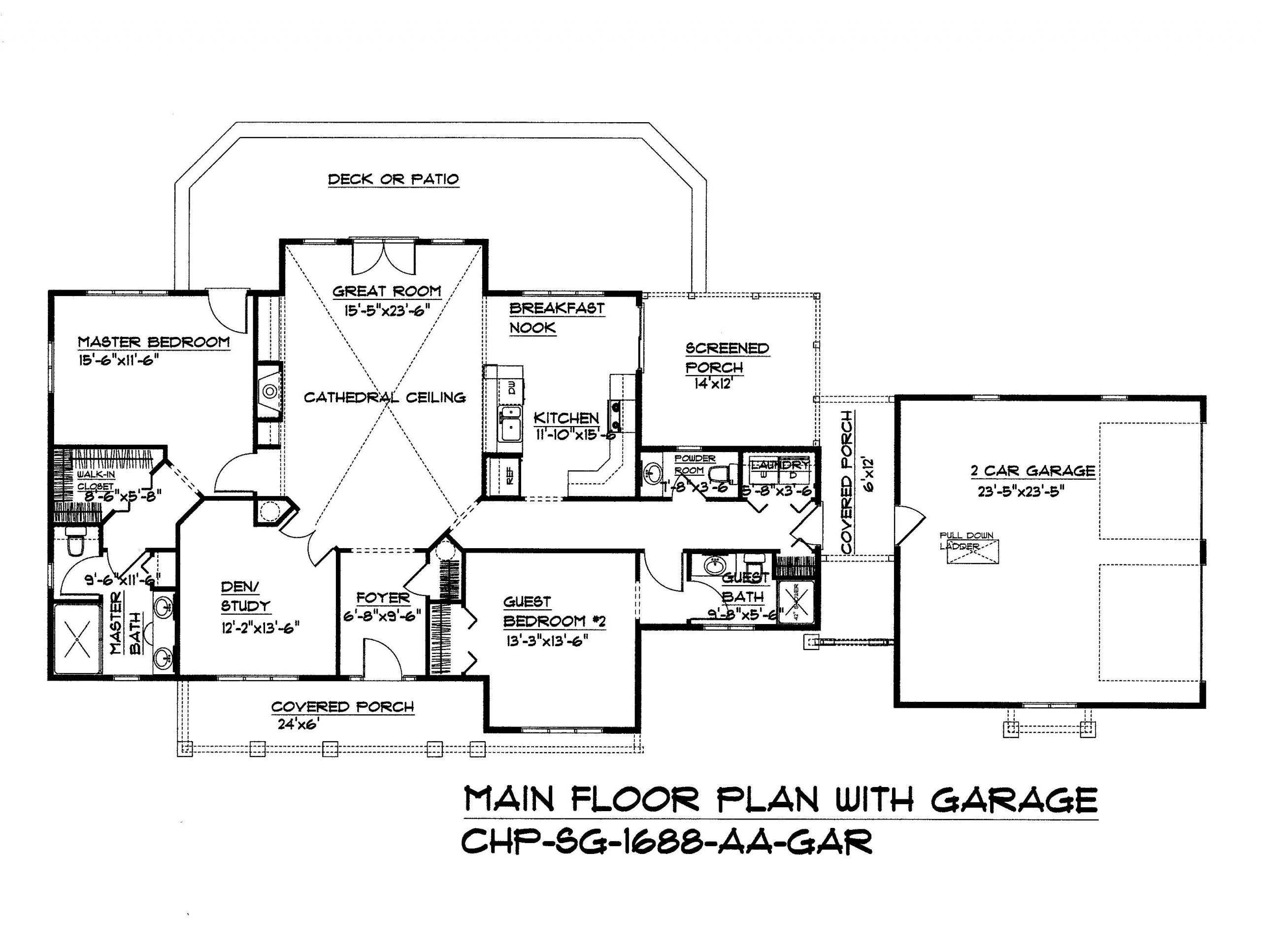 Split Master Bedroom Floor Plans
 Split bedroom dual master suite floor plan SG 1688 AA by