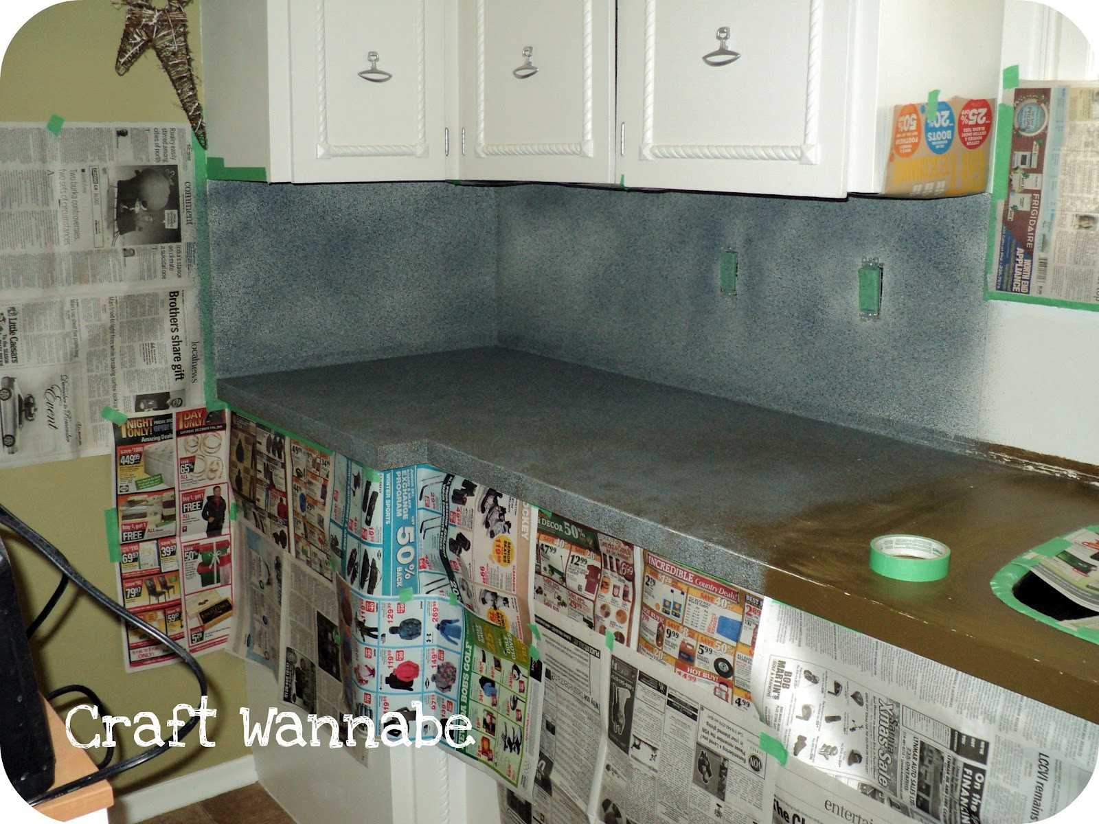 Spray Paint Kitchen Countertops
 Life Love Craft kitchen countertop a spray paint affair