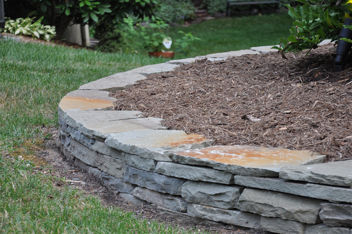 Stacked Stone Landscape Edging
 Edging for Beds