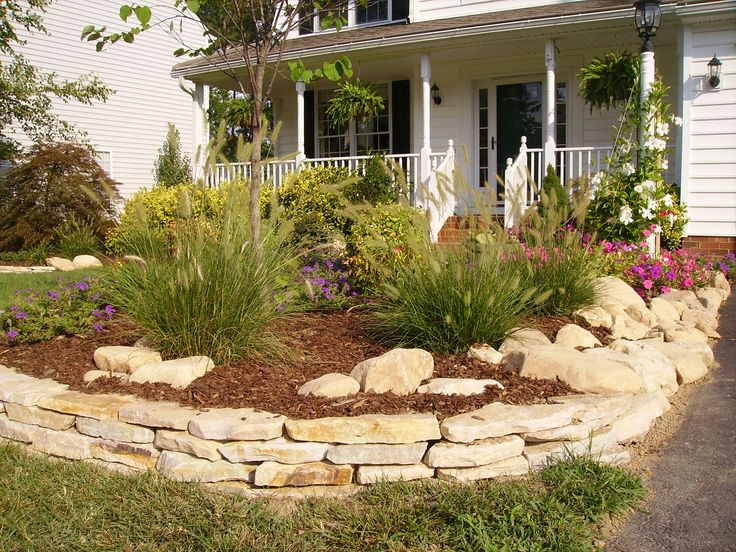 Stacked Stone Landscape Edging
 stacked stone edging Outdoors