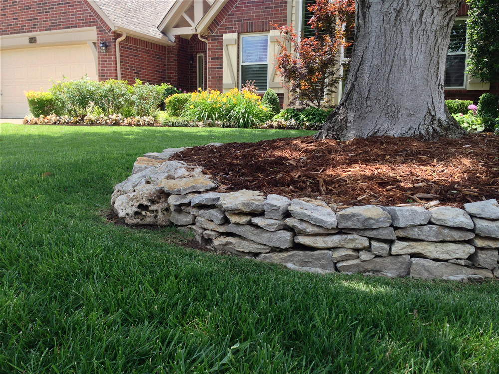 Stacked Stone Landscape Edging
 Edging for Beds
