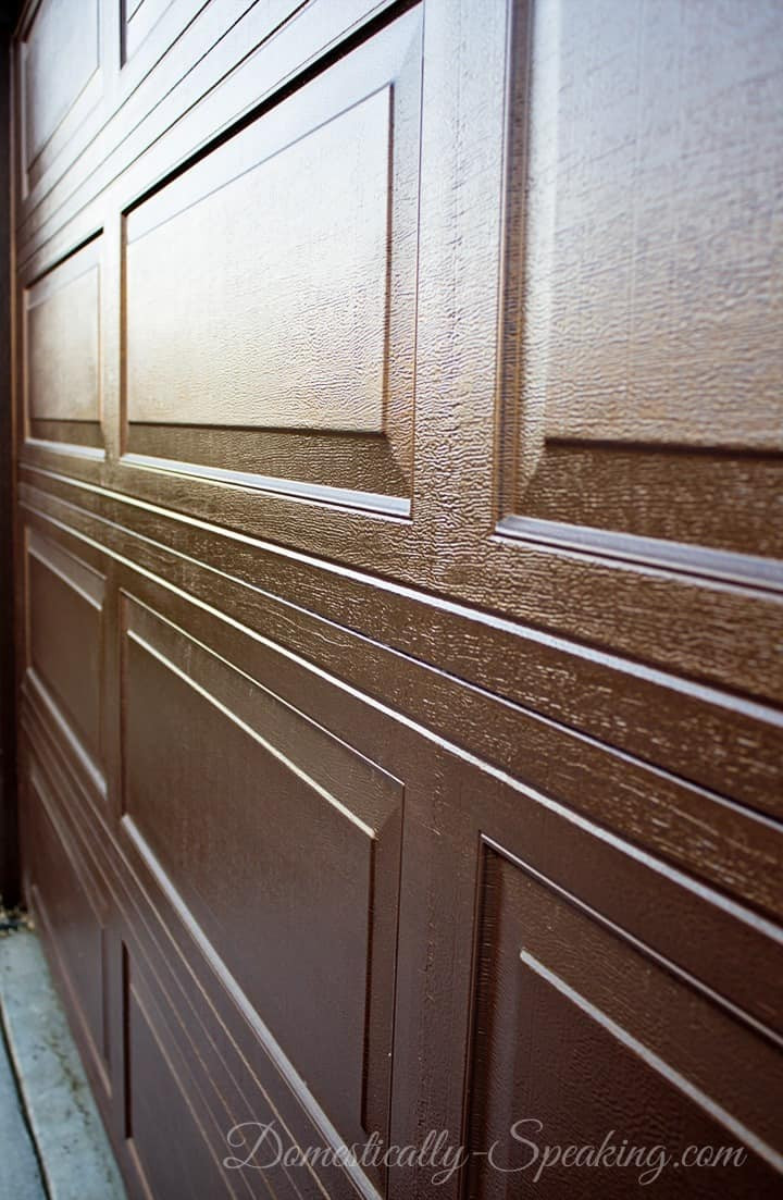Stained Garage Doors
 DIY Gel Stain Garage Door Update Domestically Speaking