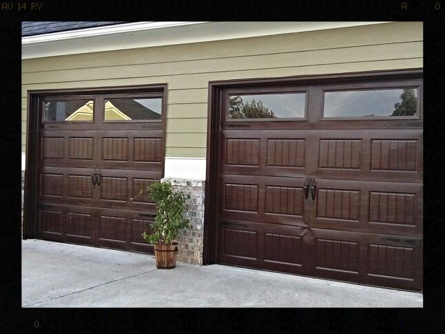 Stained Garage Doors
 Door Stains & Mahogany Gel Stain Garage Doors Looks Like