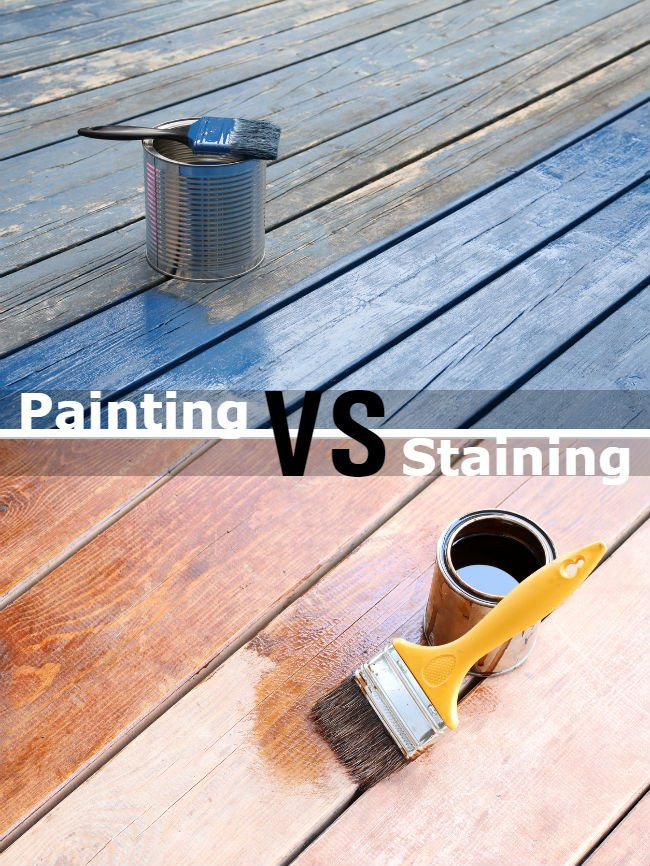 Staining Versus Painting Deck Beautiful Painting Vs Staining A Deck 7 Big Differences