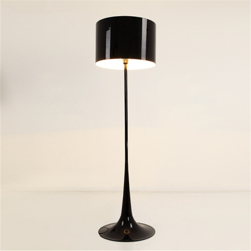 Stand Light For Living Room
 H162CM White Black Wrought Iron Floor Lamp Modern Living