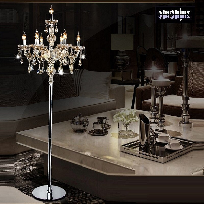 Stand Light For Living Room
 Fashion modern crystal Floor lamp living room lights