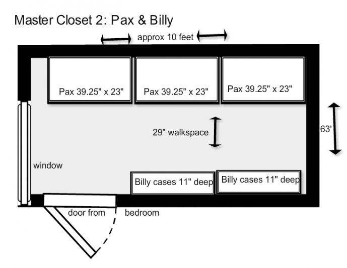 Standard Bedroom Closet Dimensions
 8 best Walk in closet dimensions images on Pinterest
