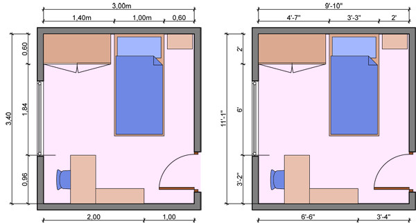 Standard Bedroom Dimensions
 Standard Kids Bedroom Size