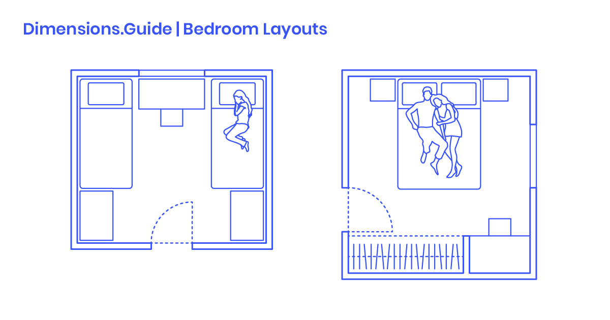 Standard Bedroom Dimensions
 Bedroom Layouts Dimensions & Drawings