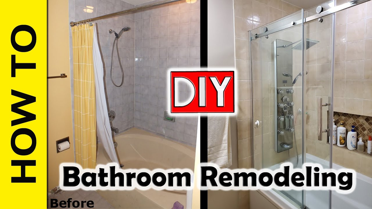 Steps To Remodeling A Bathroom
 Step by step DIY Bathroom remodeling project