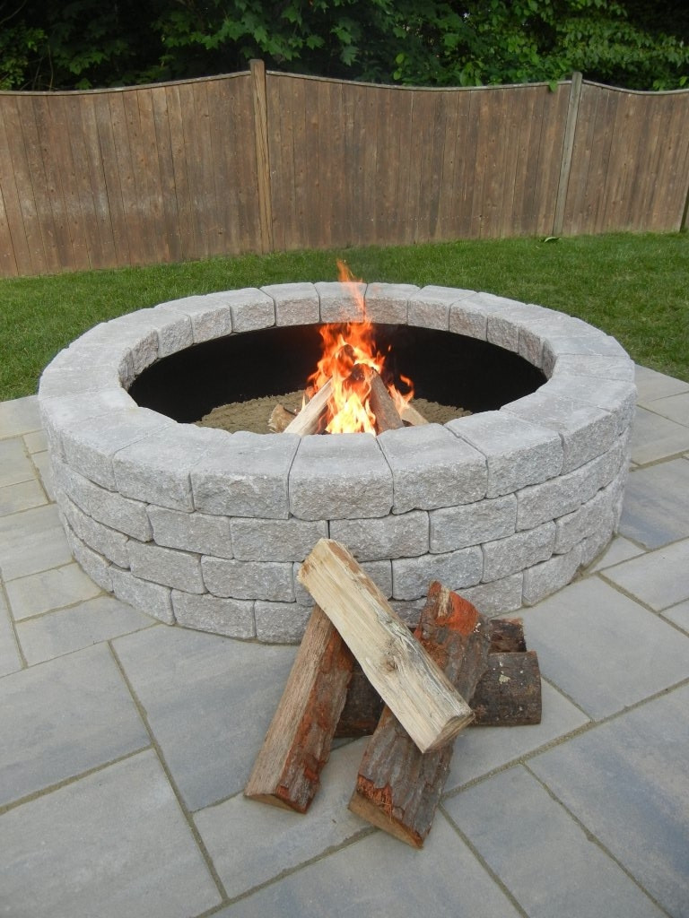 Stone Firepit Kit
 Exterior Stone Fire Pit Kit for Your Backyard Assembly