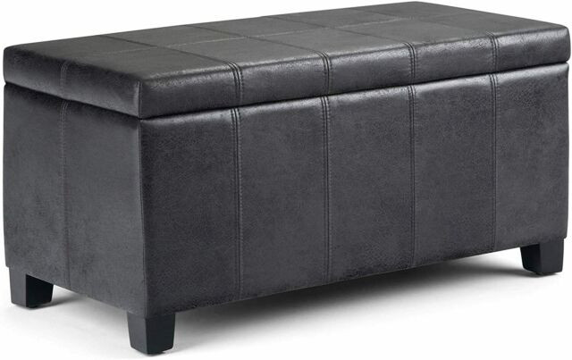 Storage Bench 36 Inches Wide
 Dover 36 inch Wide Storage Ottoman Bench in Distressed