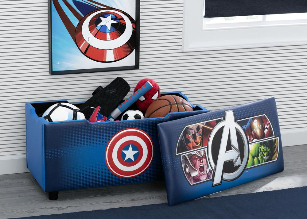 Storage Bench For Kids Room
 Avengers Upholstered Storage Bench for Kids – Delta Children