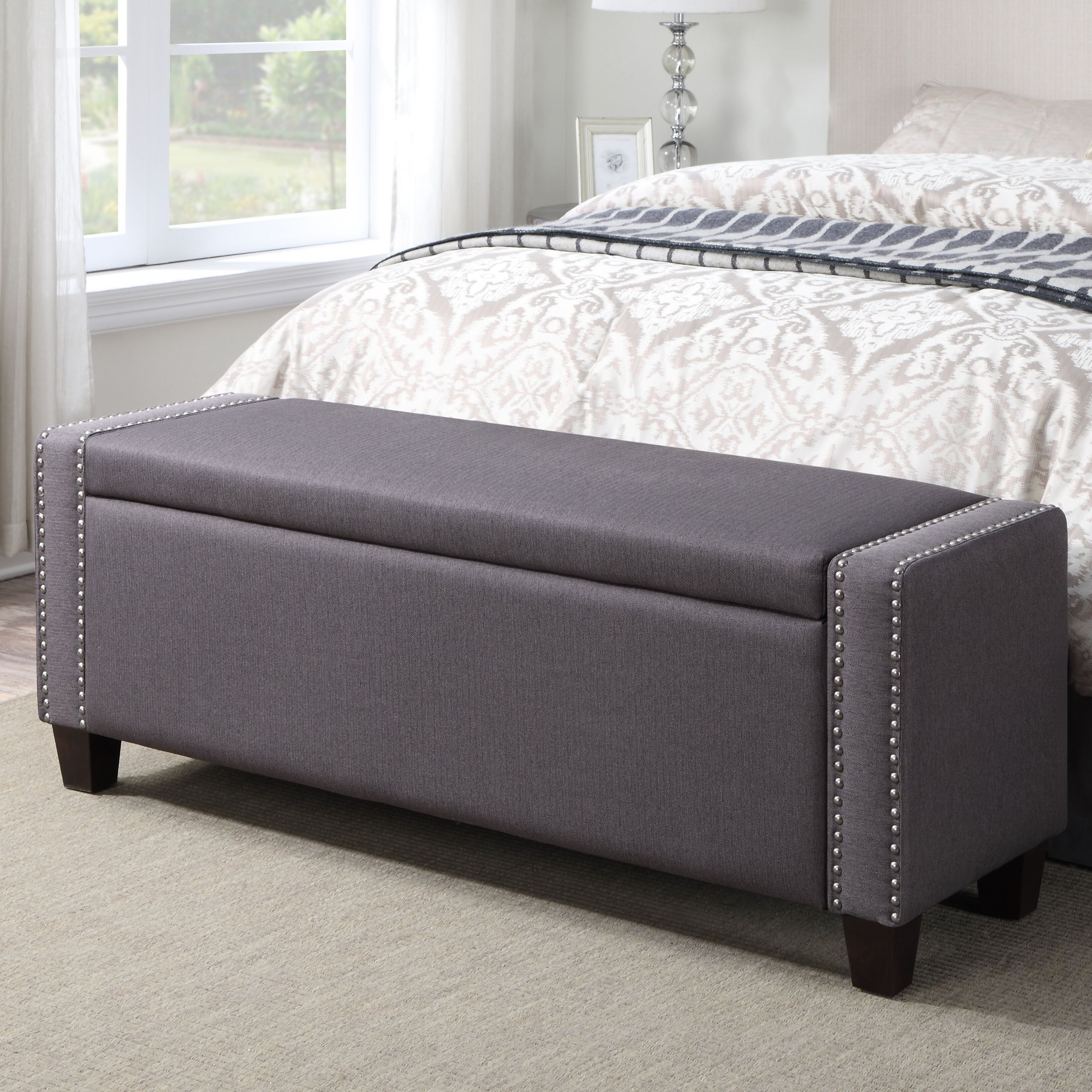 Storage Benches For Bedroom
 House of Hampton Gistel Upholstered Storage Bedroom Bench