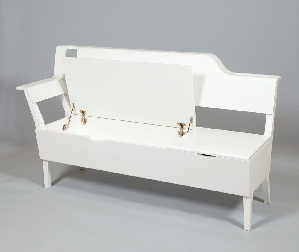 Storage Benches White
 White Wood Storage Bench Practical and Doubled Functional