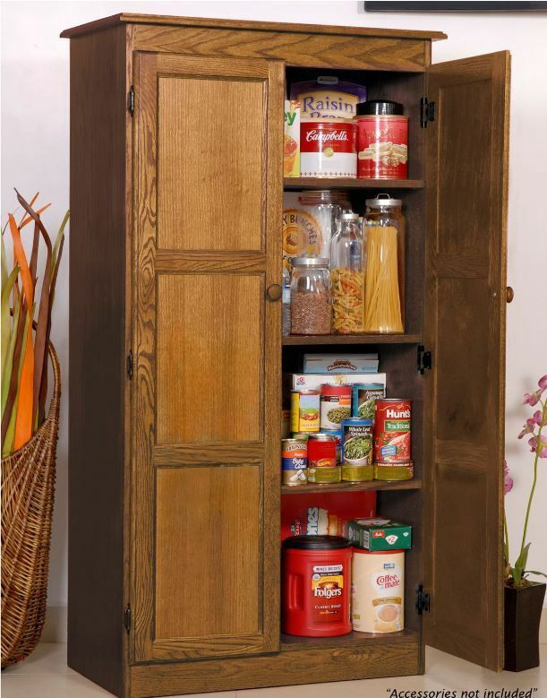 Storage Cabinet Kitchen
 Storage Cabinet for Kitchen Country Cupboard Pantry Oak