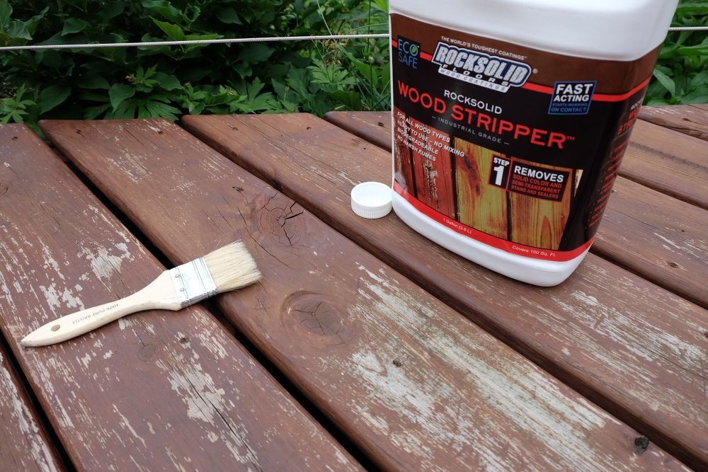 Stripping Deck Paint
 Strip and Stain a Wood Deck Anew With images