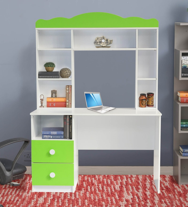 Study Table For Kids
 Buy Friends Study Unit in White & Lime Green Finish by