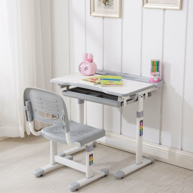 Study Table For Kids
 Grey Adjustable Children s Desk and Chair Set Child Kids