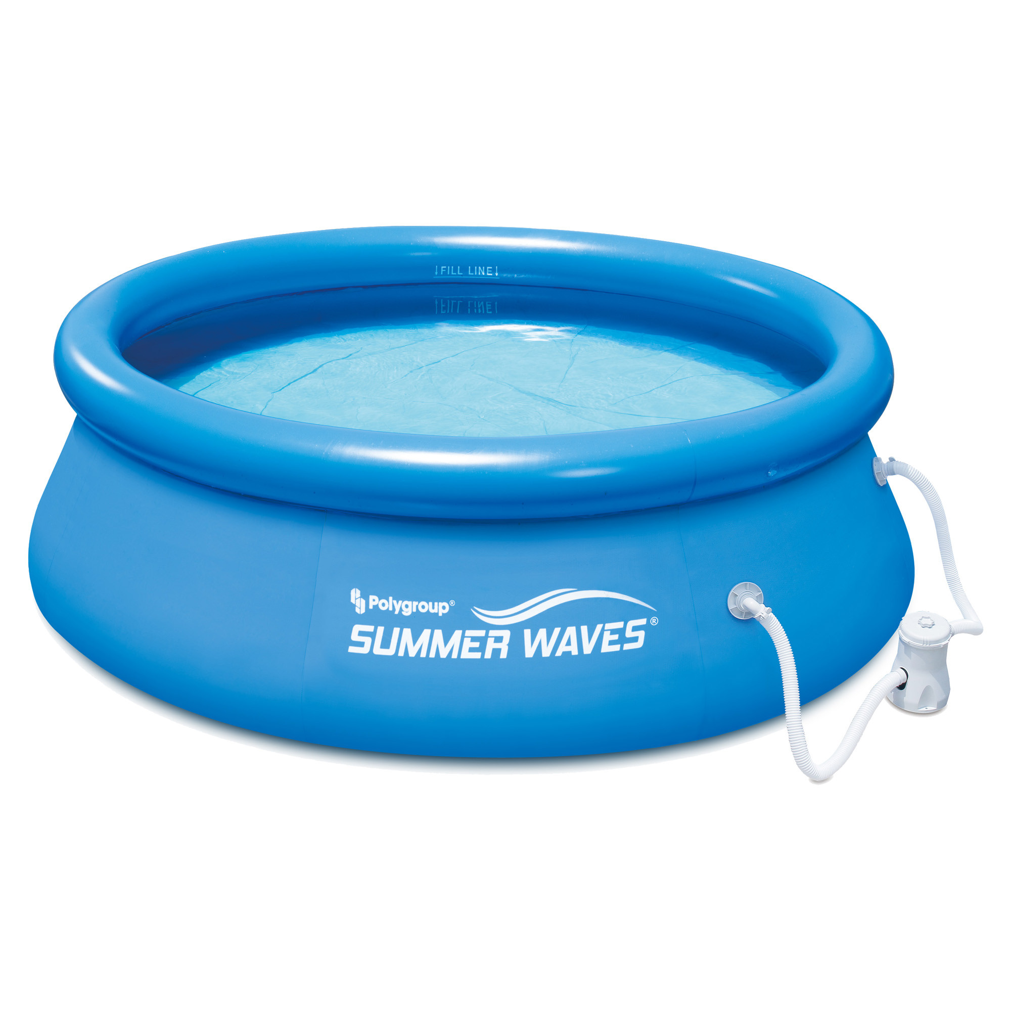 Summer Waves Above Ground Pool
 Summer Waves 8 Ft Quick Set Inflatable Ground Pool