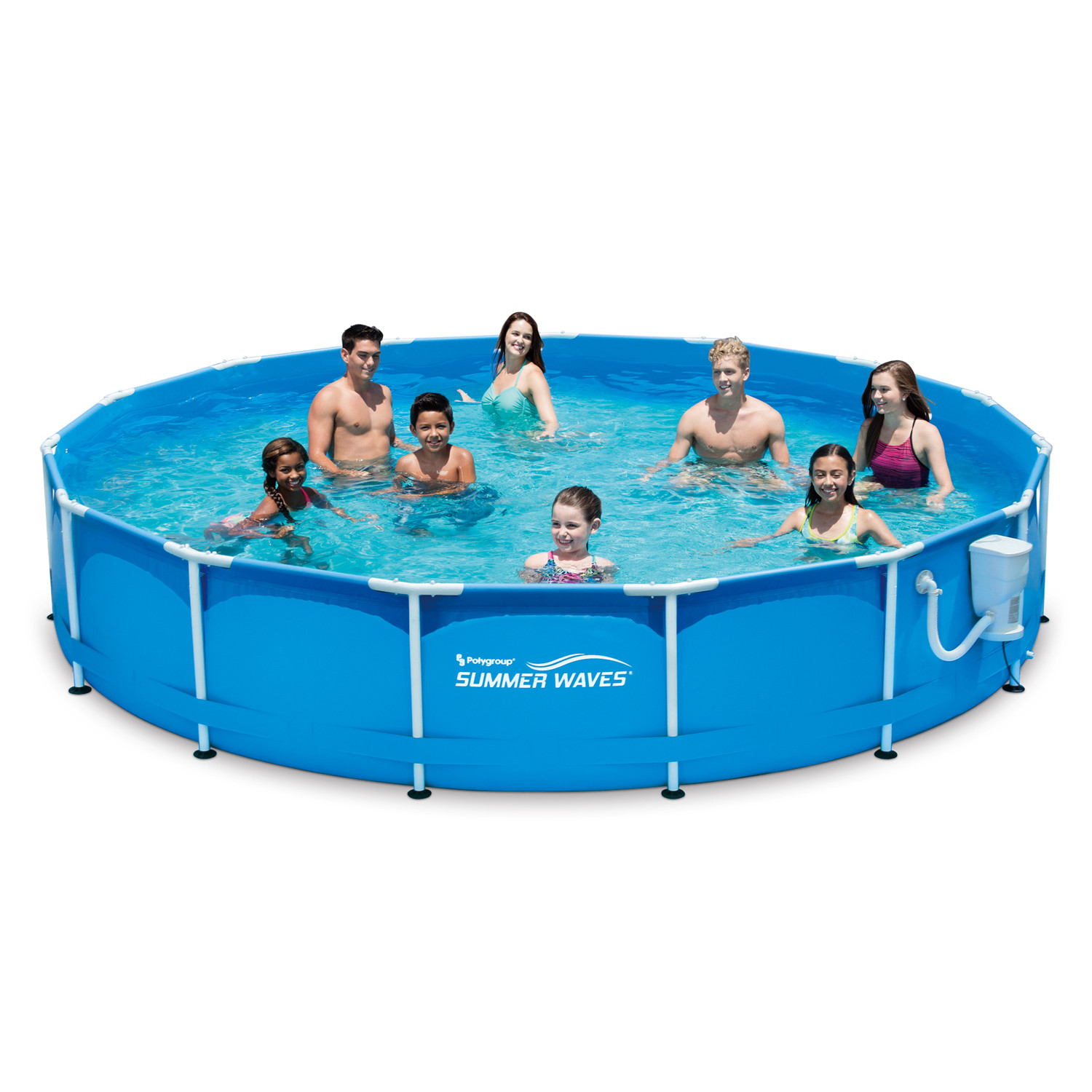 Summer Waves Above Ground Pool
 Summer Waves 15ft Active Metal Frame Pool with 600 GPH