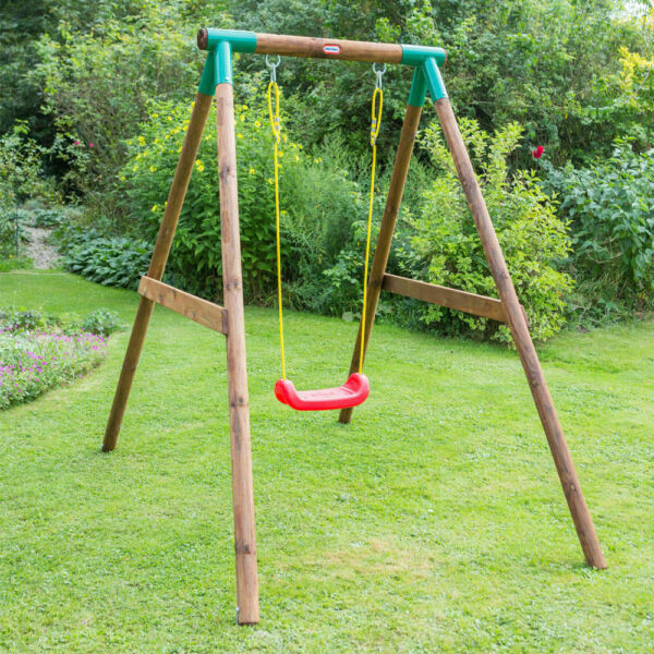 Swing For Kids
 Little Tikes Swing MILANO Single Wooden Childrens Garden