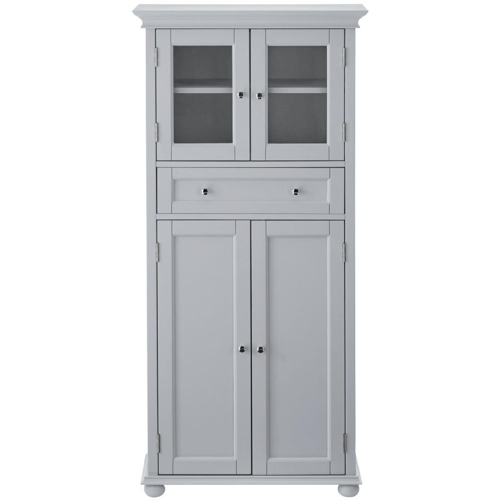 Tall Bathroom Cabinet With Doors
 Home Decorators Collection Hampton Harbor 25 in W 4 Door