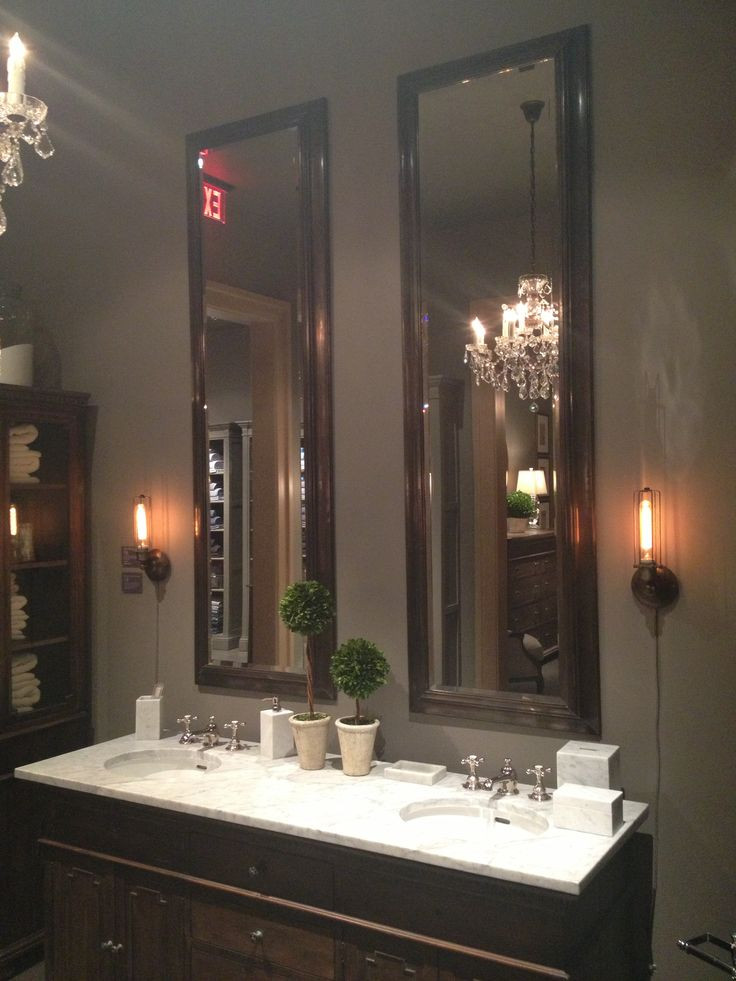 Tall Bathroom Mirror
 Tall mirrors for bathroom Restoration hardware this is the
