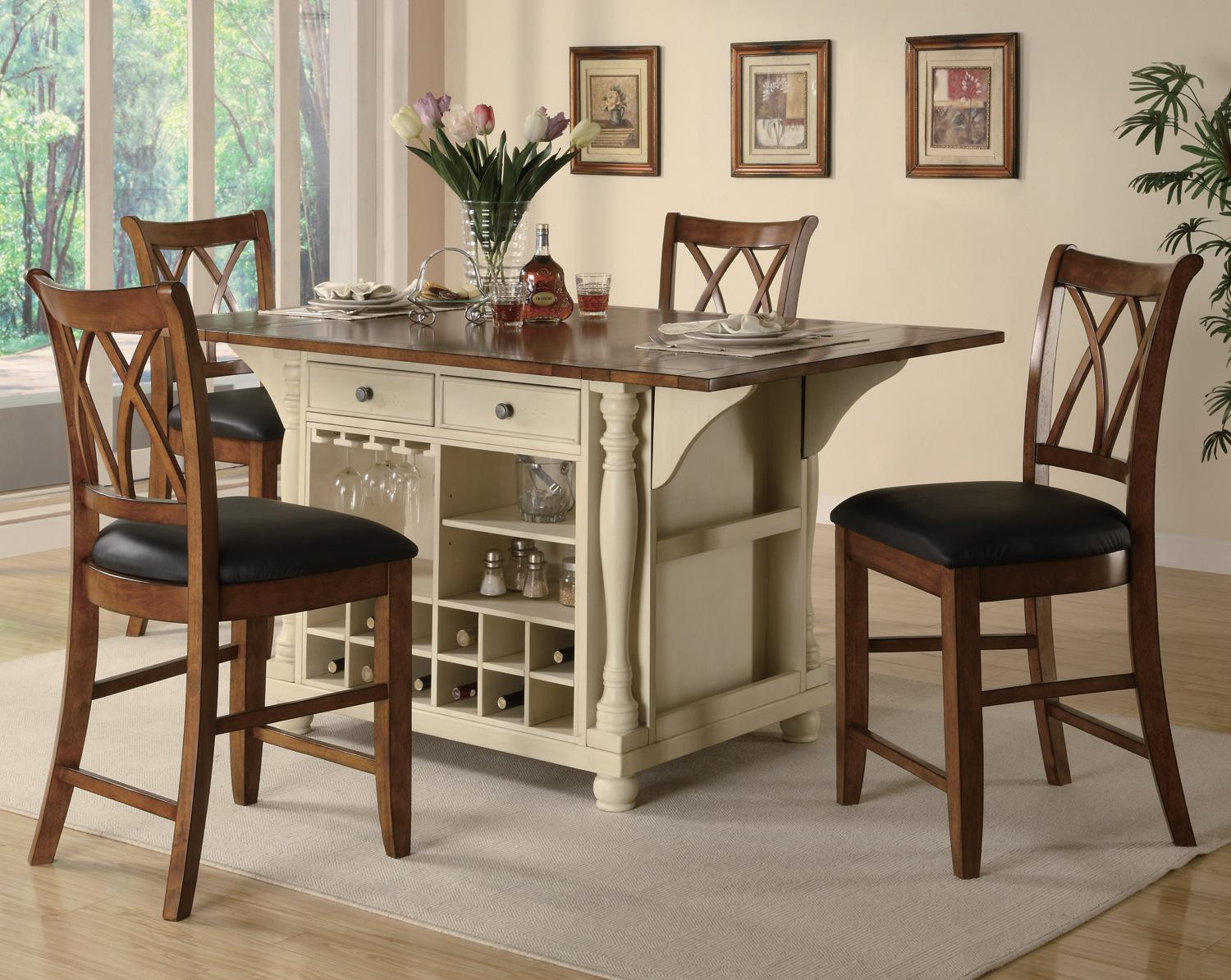 Tall White Kitchen Table
 Counter Height Kitchen Tables for Special Dining Room