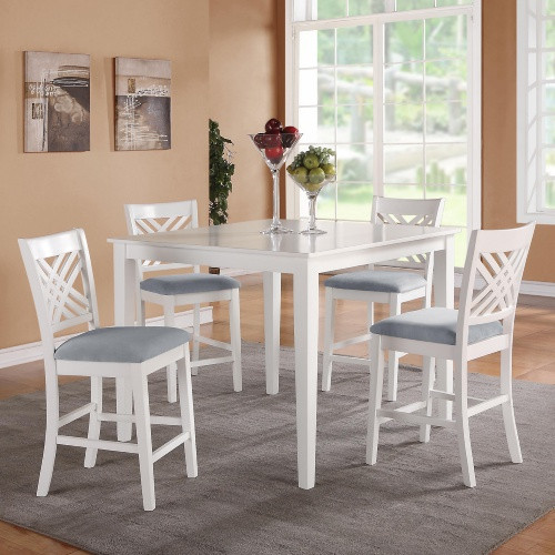 Tall White Kitchen Table
 Standard Furniture Brooklyn 5 Piece Counter Height Dining