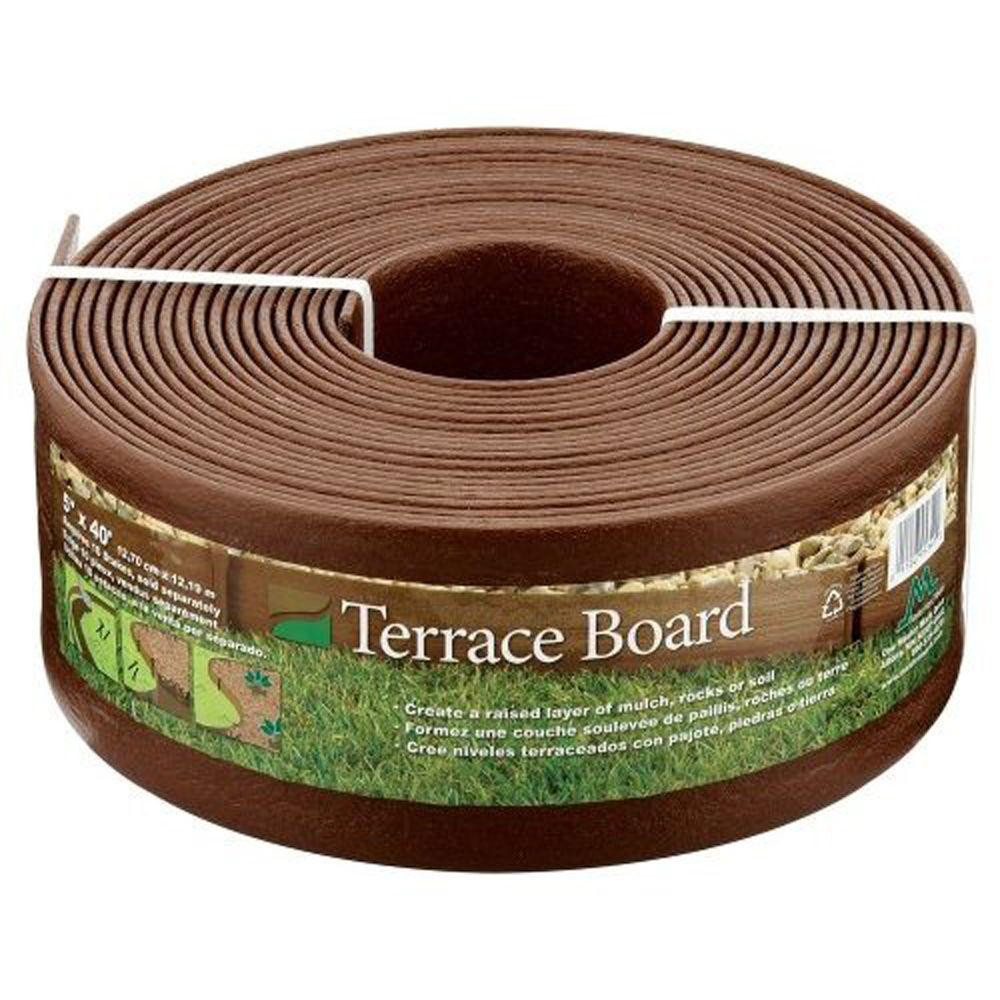 Terrace Board Landscape Edging
 Master Mark Terrace Board 5 in x 40 ft Brown Landscape