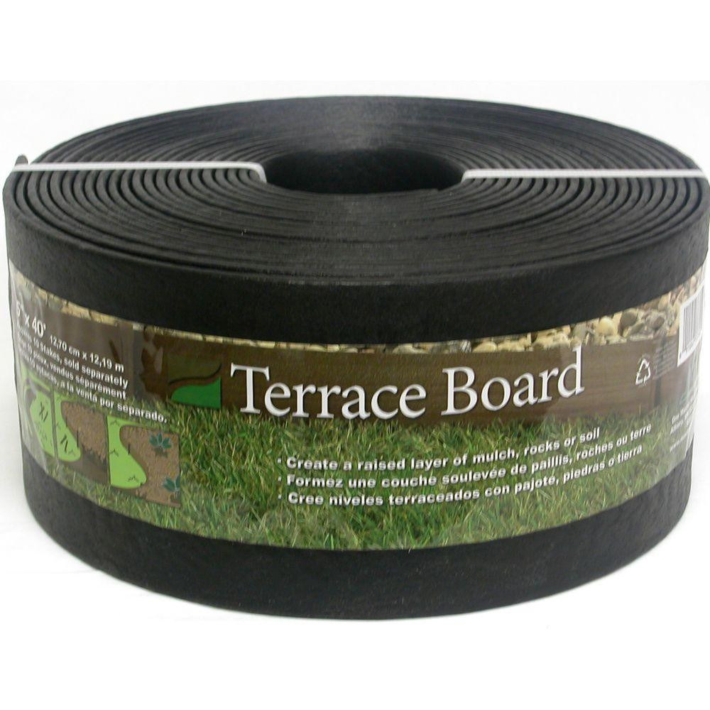 Terrace Board Landscape Edging
 Master Mark Terrace Board 5 in x 40 ft Black Landscape