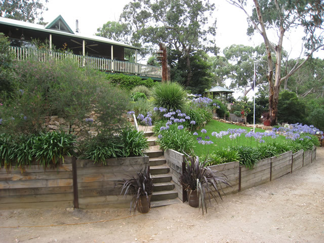 Terrace Landscape Australia
 A Terraced Garden in Victoria Australia FineGardening