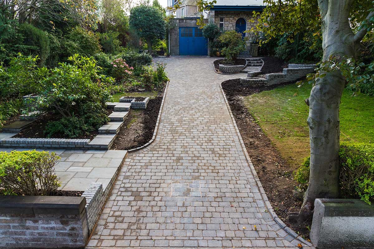 Terrace Landscape Driveway
 Stow Construction & Landscaping Driveway Example 07