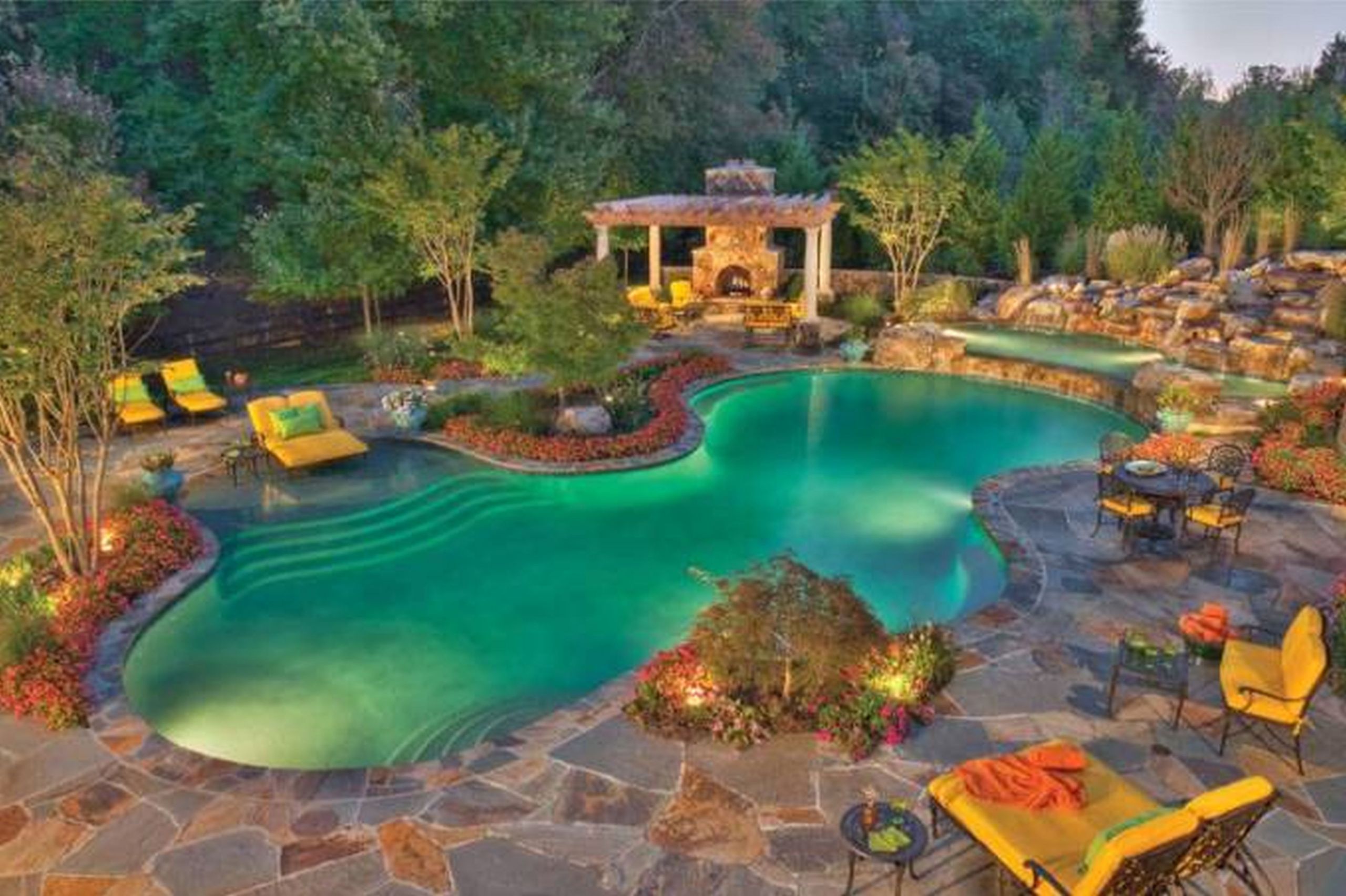 Terrace Landscape Pool
 Backyard Pool Design with Mesmerizing Effect for Your Home