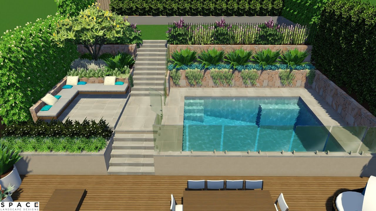 Terrace Landscape Pool New Terrace Garden with Swimming Pool