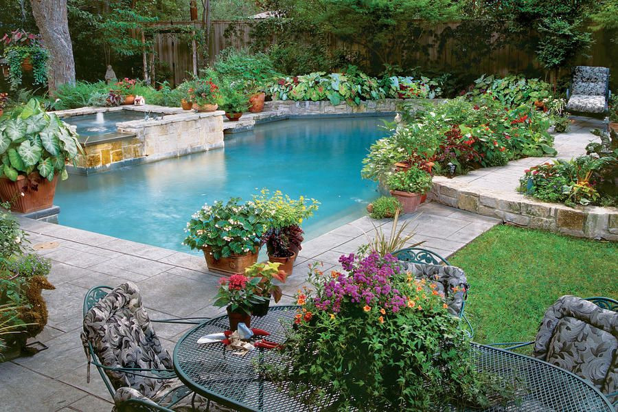 Terrace Landscape Pool
 125 Container Gardening Ideas