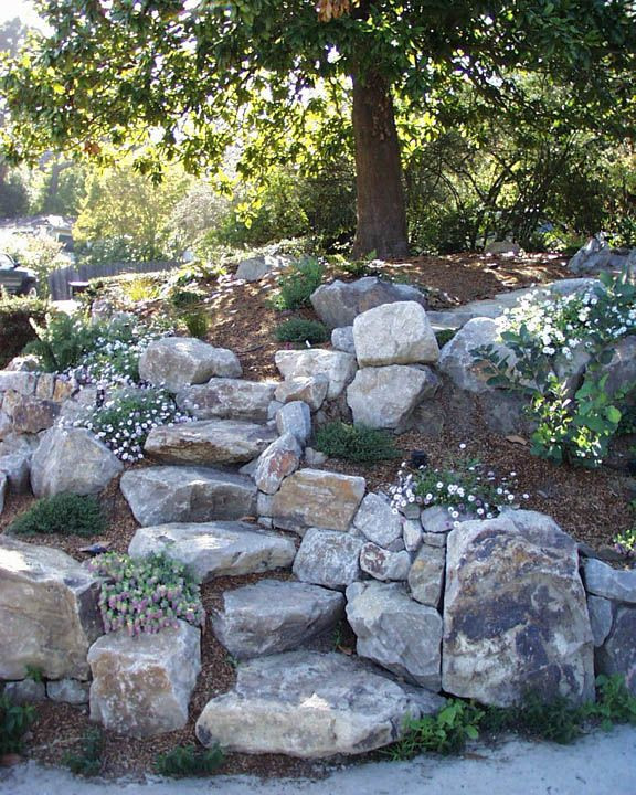 Terrace Landscape With Boulders
 603 best Rock garden ideas images on Pinterest