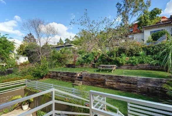 Terrace Landscape With Railroad Ties
 69 best images about backyard landscape on Pinterest