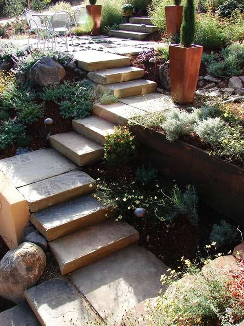 Terrace Landscape With Stairs
 40 Ideas of How To Design Exterior Stairways