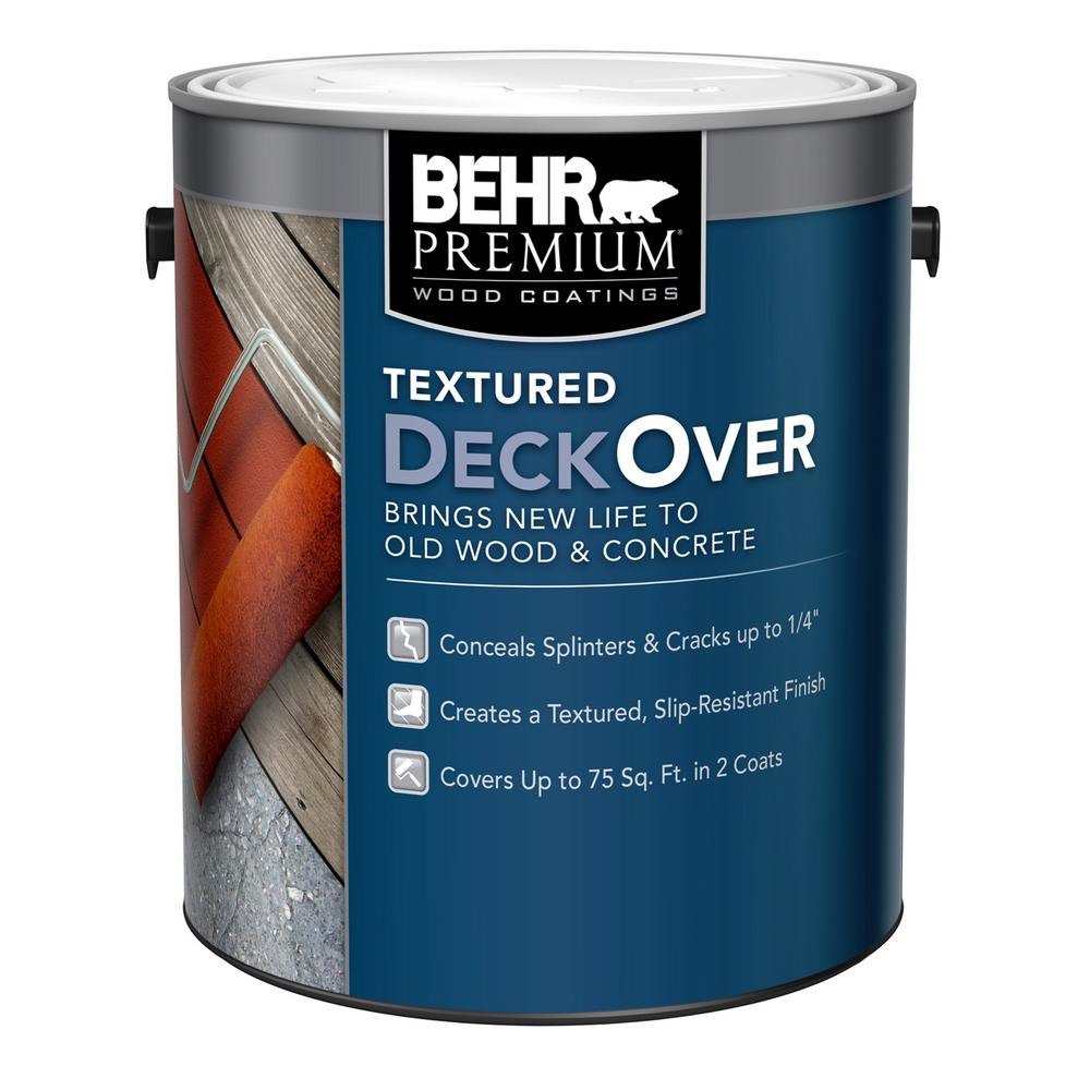 Textured Deck Paint
 BEHR Premium Textured DeckOver 1 gal Textured Wood and