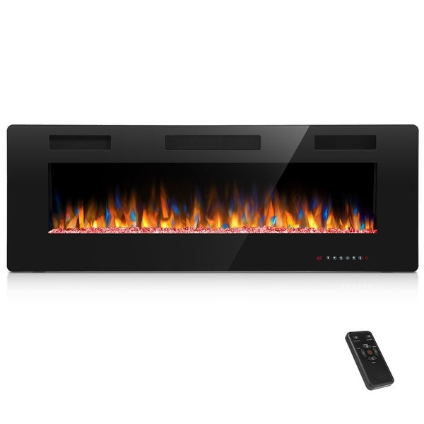 Thin Electric Fireplace
 Shop 50" Ultra Thin Electric Fireplace Insert Wall
