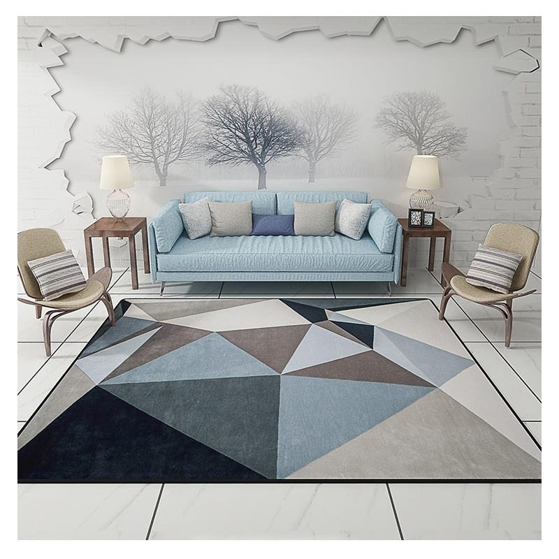 Throw Rugs For Living Room
 Modern Carpets for living room Rectangle Geometric Area